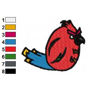 Angry Macaw Birds Embroidery Design
